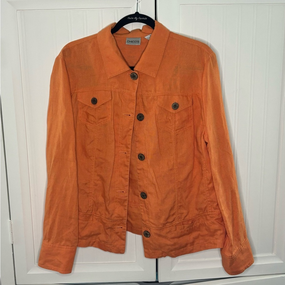 Chico’s Linen light weight jacket